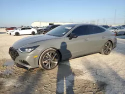 Salvage cars for sale at Haslet, TX auction: 2022 Hyundai Sonata SEL Plus