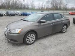 Salvage cars for sale at Leroy, NY auction: 2015 Nissan Sentra S