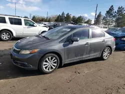 Salvage cars for sale at Denver, CO auction: 2012 Honda Civic EX