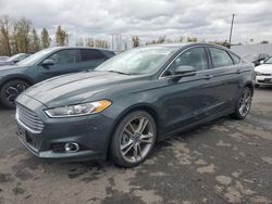 Carros salvage a la venta en subasta: 2015 Ford Fusion Titanium