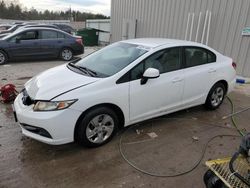 Salvage cars for sale at Franklin, WI auction: 2013 Honda Civic LX