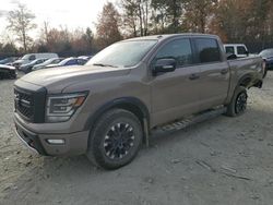 Salvage cars for sale at Waldorf, MD auction: 2021 Nissan Titan SV