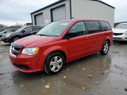 Salvage cars for sale at Duryea, PA auction: 2013 Dodge Grand Caravan SE