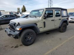 Salvage cars for sale at Hayward, CA auction: 2021 Jeep Wrangler Unlimited Sport