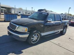 Salvage cars for sale at Sacramento, CA auction: 2002 Ford F150 Supercrew