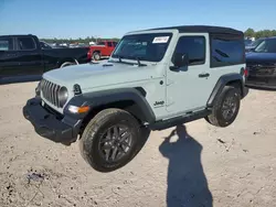 Salvage cars for sale at Houston, TX auction: 2024 Jeep Wrangler Sport