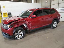 Salvage cars for sale at Ham Lake, MN auction: 2018 Volkswagen Atlas S