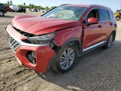 Salvage cars for sale at Mercedes, TX auction: 2019 Hyundai Santa FE SEL