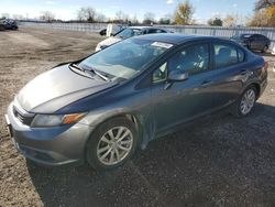 Salvage cars for sale from Copart Ontario Auction, ON: 2012 Honda Civic LX