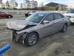 Salvage cars for sale at Spartanburg, SC auction: 2024 Hyundai Elantra Blue