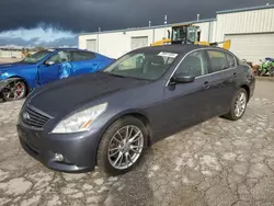 Salvage cars for sale at Kansas City, KS auction: 2011 Infiniti G37