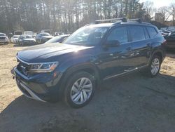 Salvage cars for sale at North Billerica, MA auction: 2021 Volkswagen Atlas SEL