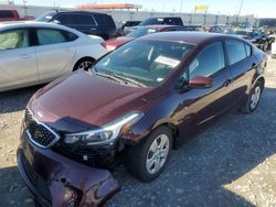 Salvage cars for sale from Copart Cahokia Heights, IL: 2018 KIA Forte LX