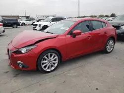 Salvage cars for sale at Grand Prairie, TX auction: 2015 Mazda 3 Grand Touring