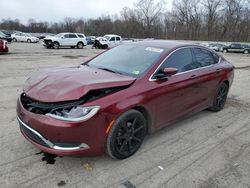 Salvage cars for sale at Ellwood City, PA auction: 2016 Chrysler 200 Limited