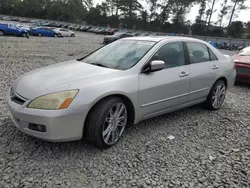 Salvage cars for sale at Byron, GA auction: 2006 Honda Accord EX