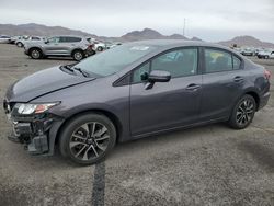 Honda Civic ex salvage cars for sale: 2015 Honda Civic EX