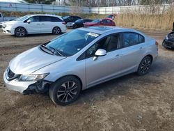 Salvage cars for sale at Davison, MI auction: 2013 Honda Civic EXL