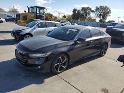 Salvage cars for sale from Copart Sacramento, CA: 2021 Honda Accord Sport SE