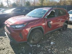 Salvage cars for sale at Waldorf, MD auction: 2021 Toyota Rav4 LE