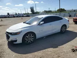 Salvage cars for sale at Miami, FL auction: 2021 Chevrolet Malibu RS