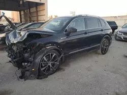 Salvage cars for sale at Kansas City, KS auction: 2023 Volkswagen Tiguan SEL R-LINE Black