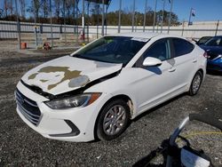 Salvage cars for sale at Spartanburg, SC auction: 2017 Hyundai Elantra SE