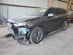 Salvage cars for sale at Houston, TX auction: 2021 Toyota Highlander Platinum