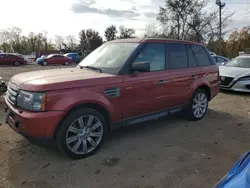 Land Rover salvage cars for sale: 2008 Land Rover Range Rover Sport Supercharged