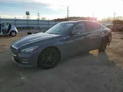 Salvage cars for sale at Chicago Heights, IL auction: 2017 Infiniti Q50 Premium