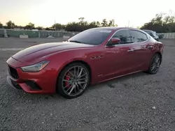 Salvage cars for sale at auction: 2018 Maserati Ghibli S