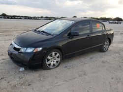 Salvage cars for sale at San Antonio, TX auction: 2010 Honda Civic LX