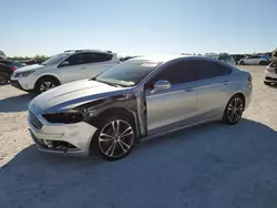 2018 Ford Fusion TITANIUM/PLATINUM en venta en Arcadia, FL