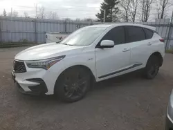 Salvage cars for sale at Bowmanville, ON auction: 2019 Acura RDX A-Spec