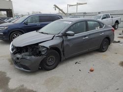 Salvage cars for sale at Kansas City, KS auction: 2016 Nissan Sentra S