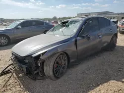 Salvage cars for sale at San Antonio, TX auction: 2021 Infiniti Q50 RED Sport 400