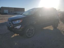 Salvage cars for sale from Copart Kansas City, KS: 2019 Ford Ecosport Titanium