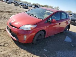 Salvage cars for sale from Copart Kansas City, KS: 2012 Toyota Prius