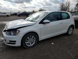 Salvage cars for sale at London, ON auction: 2015 Volkswagen Golf