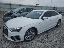 Salvage cars for sale at Cahokia Heights, IL auction: 2022 Audi A4 Premium Plus 45