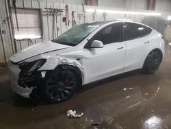 Salvage cars for sale from Copart Elgin, IL: 2021 Tesla Model Y