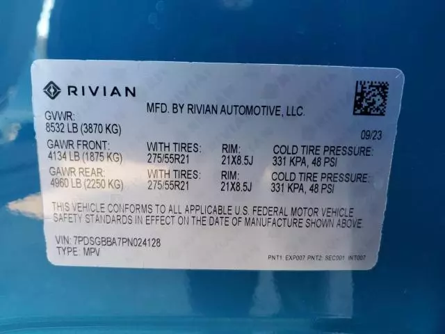 2023 Rivian R1S Adventure