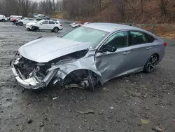 Salvage cars for sale at Marlboro, NY auction: 2021 Honda Accord Sport