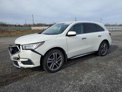 Salvage cars for sale at Ottawa, ON auction: 2017 Acura MDX Navi