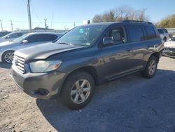 Salvage cars for sale at Oklahoma City, OK auction: 2010 Toyota Highlander