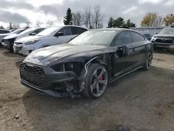 Salvage cars for sale at Bowmanville, ON auction: 2024 Audi A5 Premium Plus 45