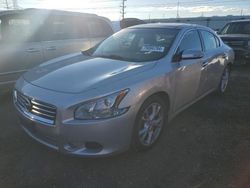 Salvage cars for sale at Elgin, IL auction: 2013 Nissan Maxima S