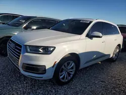 Salvage cars for sale at Taylor, TX auction: 2017 Audi Q7 Premium Plus