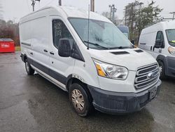 Salvage cars for sale at North Billerica, MA auction: 2015 Ford Transit T-250