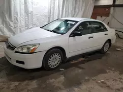 Salvage cars for sale from Copart Ebensburg, PA: 2007 Honda Accord Value